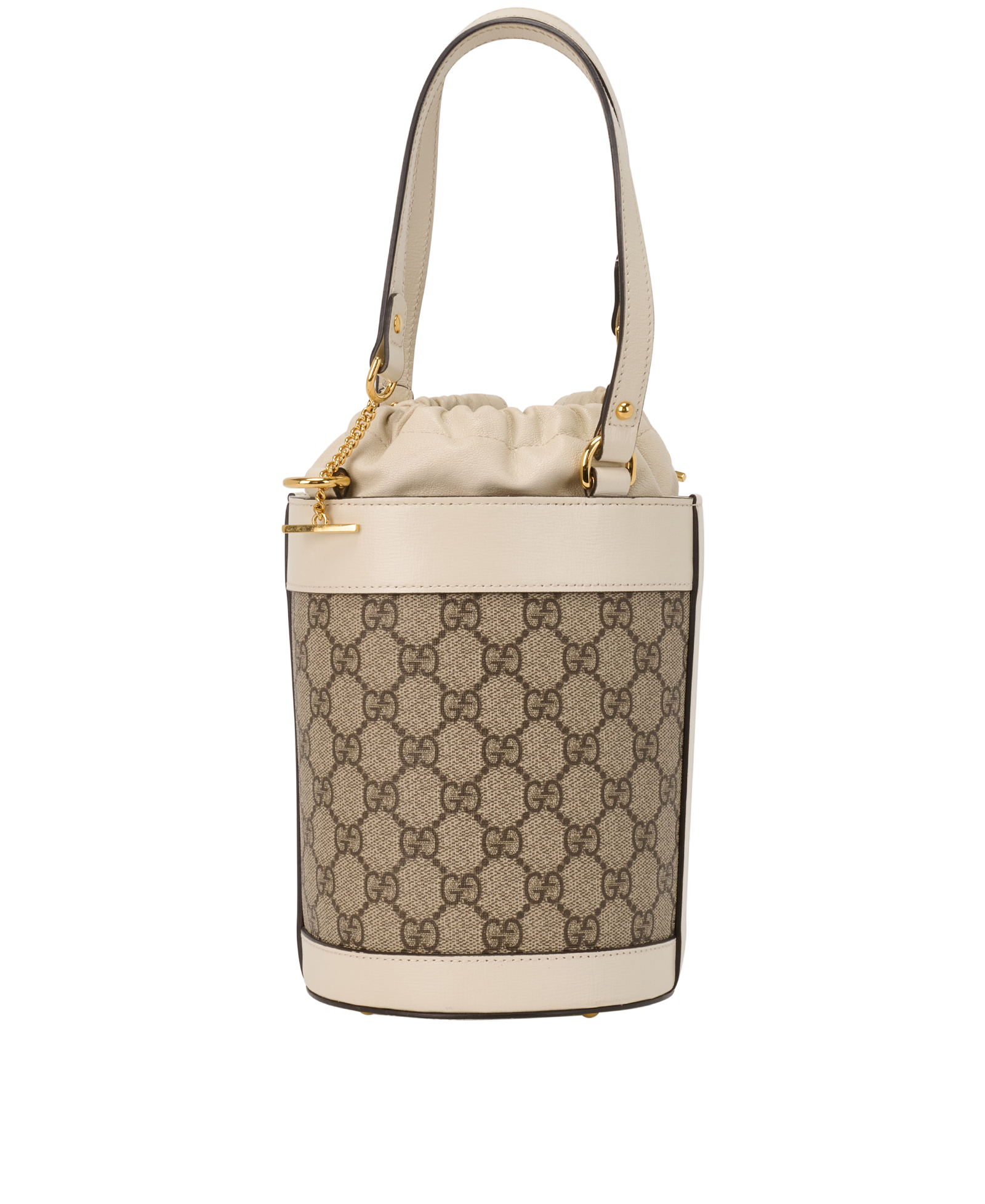 Small Horsebit 1955 Bucket Bag, &pound;750, Handbags, Beige/Cream, Coated Canvas/Leather, Back view